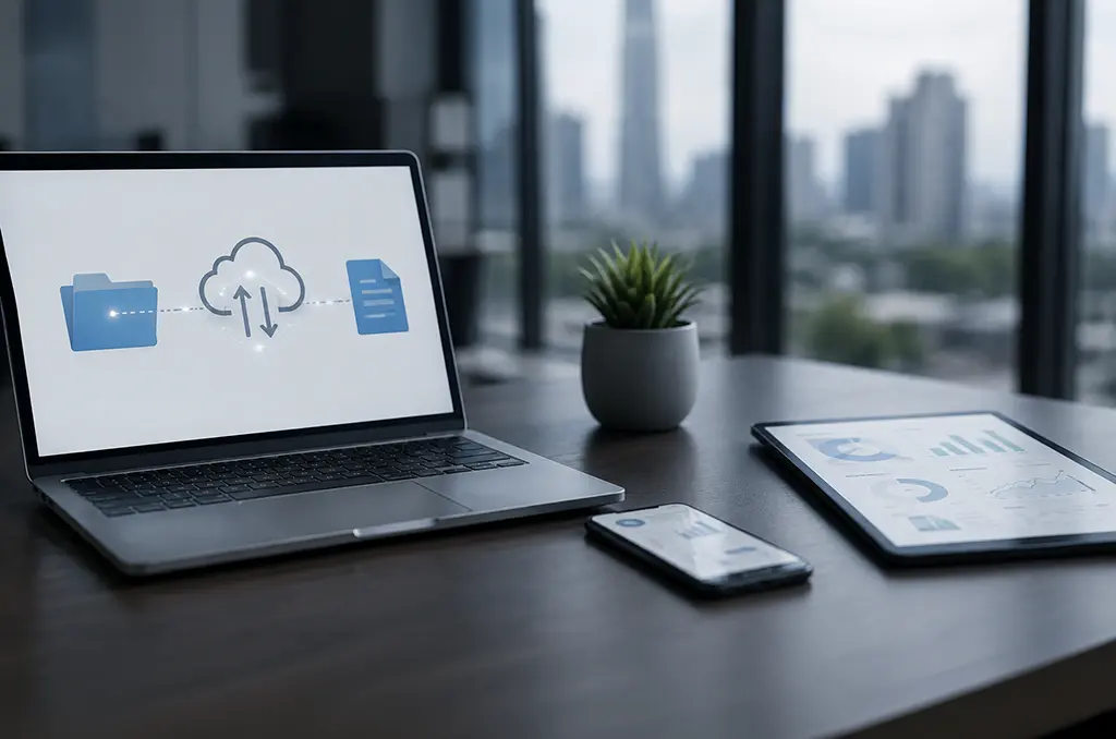 Mokshaa API integration services unifying enterprise platforms via secure cloud data synchronization and automated workflows.
