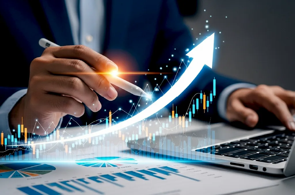 Mokshaa-application management production support optimizing application performance with real-time analytics and upward growth trajectory.