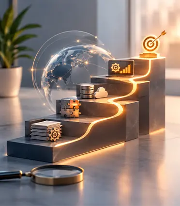 Mokshaa ERP solutions connecting business processes, technology, data, and operational growth